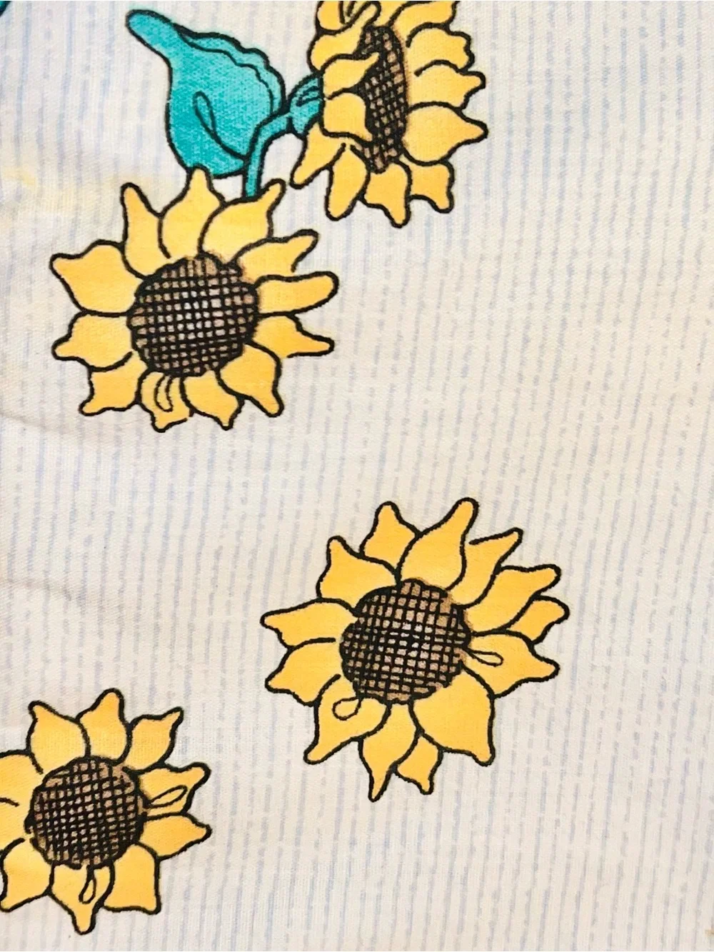 Vintage 1997 Fun Ease Sunflower Plush Sleeping Bag & Matching Pillow for Dolls
